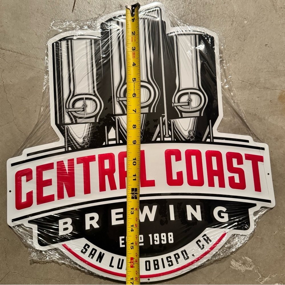 Central Coast Brewing San Luis Obispo Metal Decorative Beer Sign - Picture 3 of 4